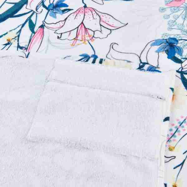 Alternative view of Done® CASE Strandtuch WHITE FLOWERS 90x180cm