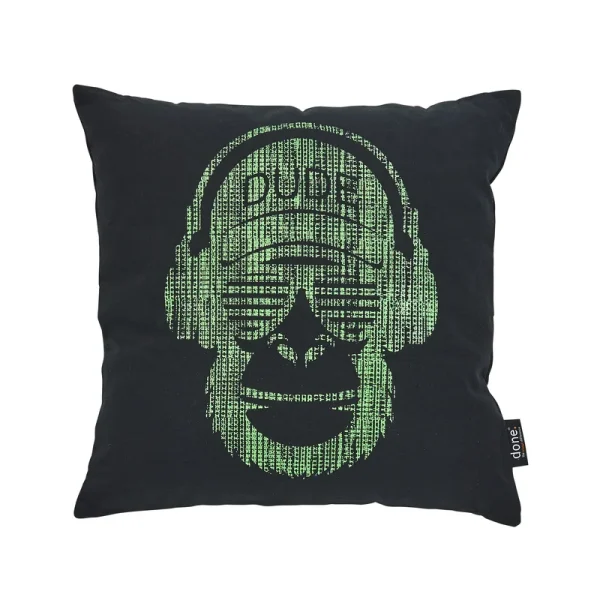 Done® Stone Monkey Kissenhülle – Canvas Monkey-Design