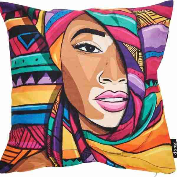 Velour Print Kissenhülle Winnie – Done® Heimtextilien